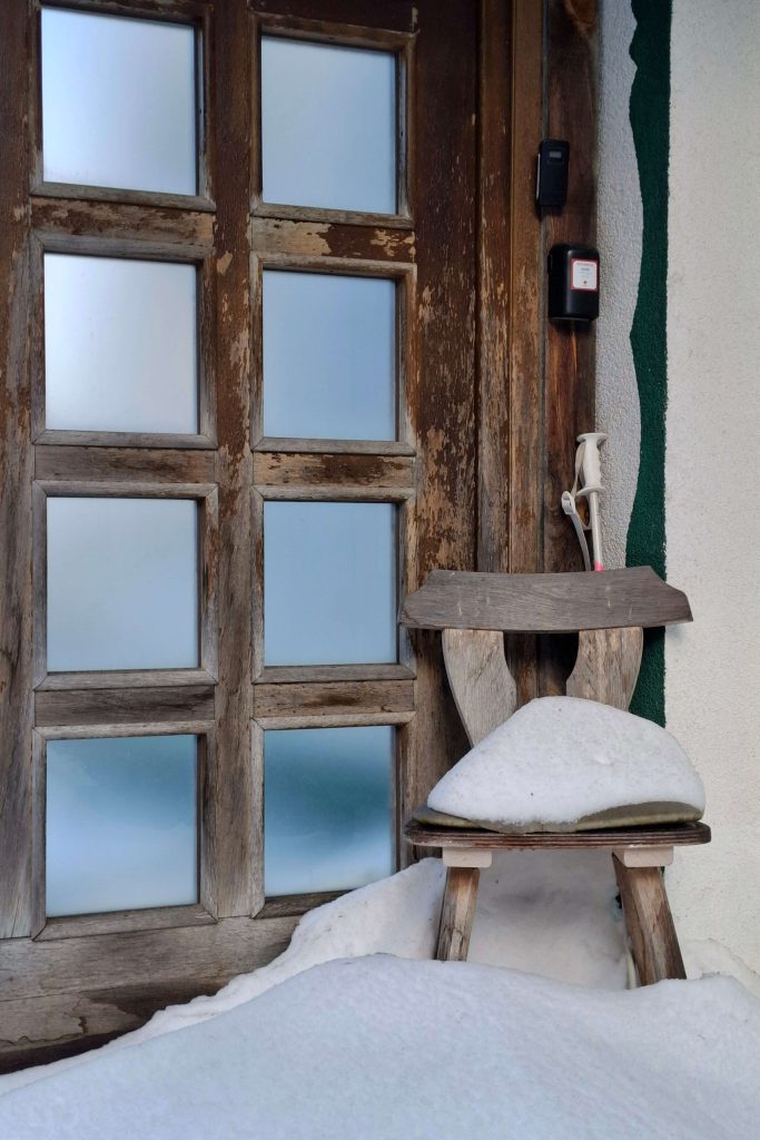 hó lepte hangulatos szék a Hohe Wandon